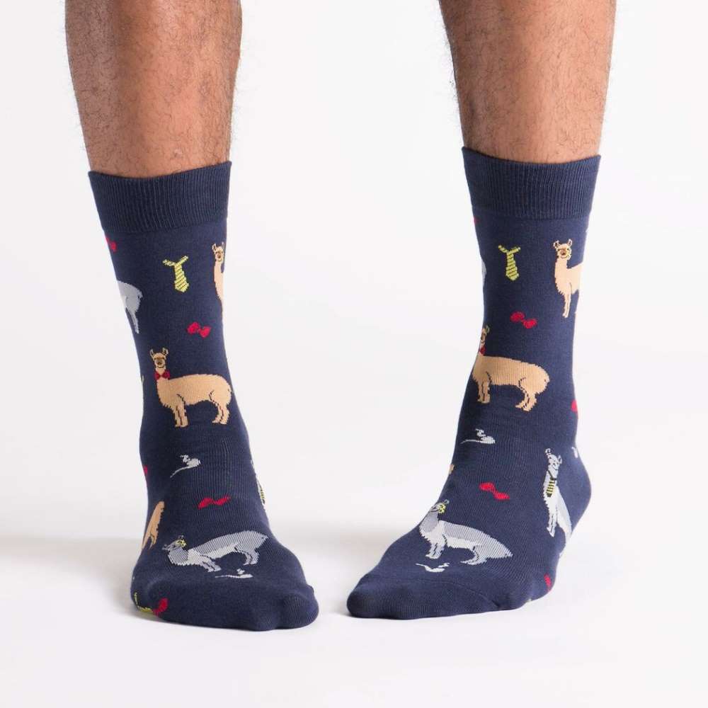 Llama Drama Men’s Crew Socks