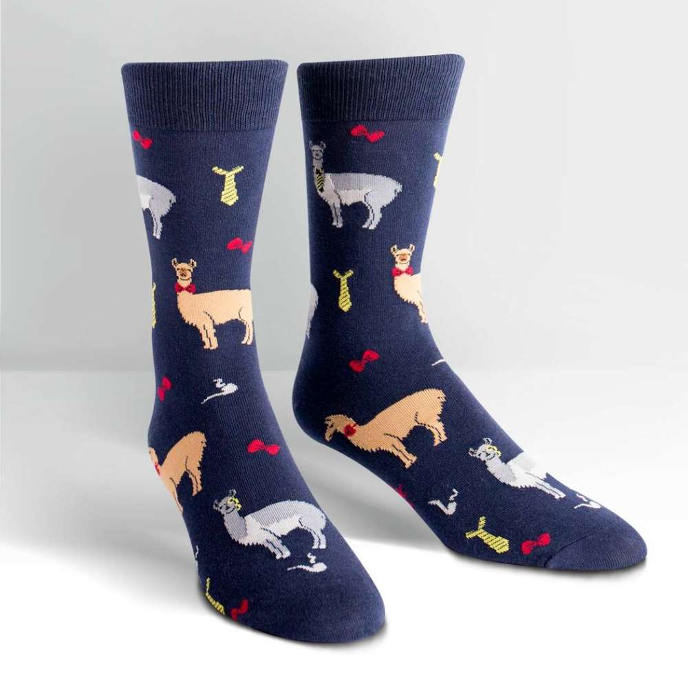 Llama Drama Men’s Crew Socks