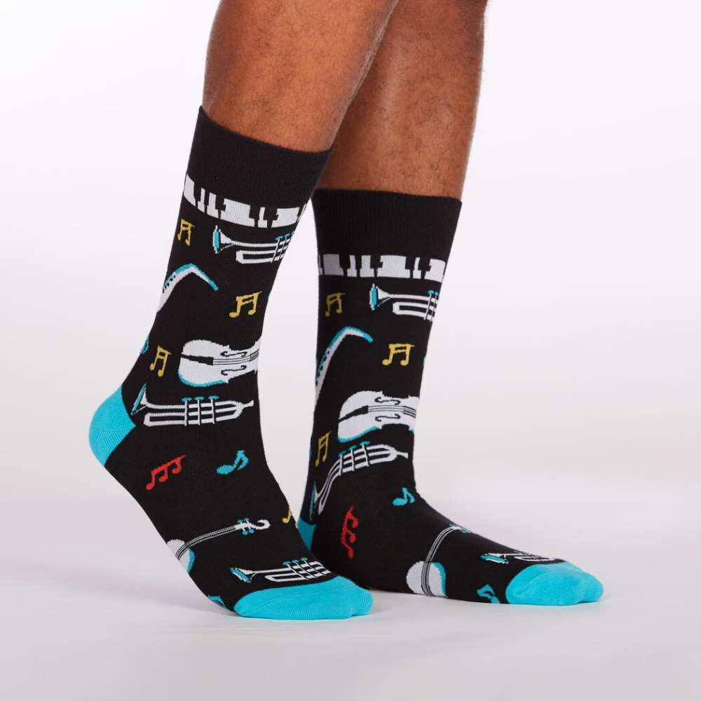 All That Jazz Men’s Crew Socks