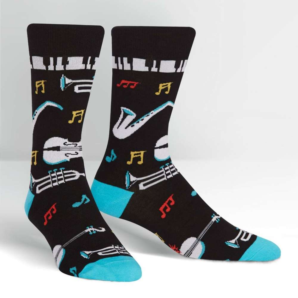 All That Jazz Men’s Crew Socks