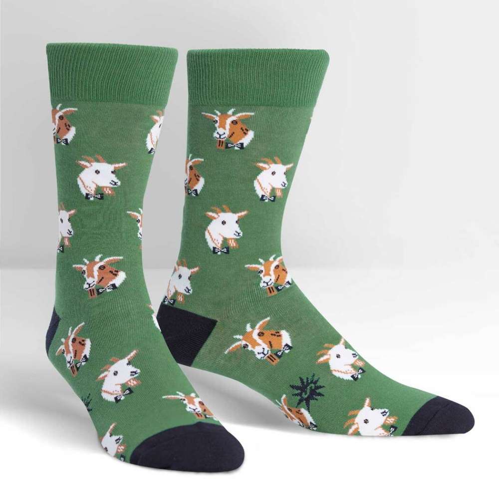 Dapper Goats Men’s Crew Socks