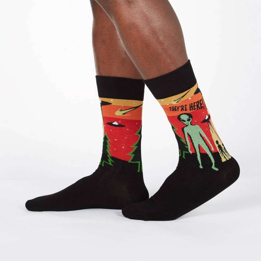 They’re Here Men’s Crew Socks