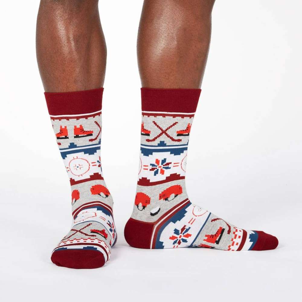 Ugly Hockey Sweater Men’s Crew Socks