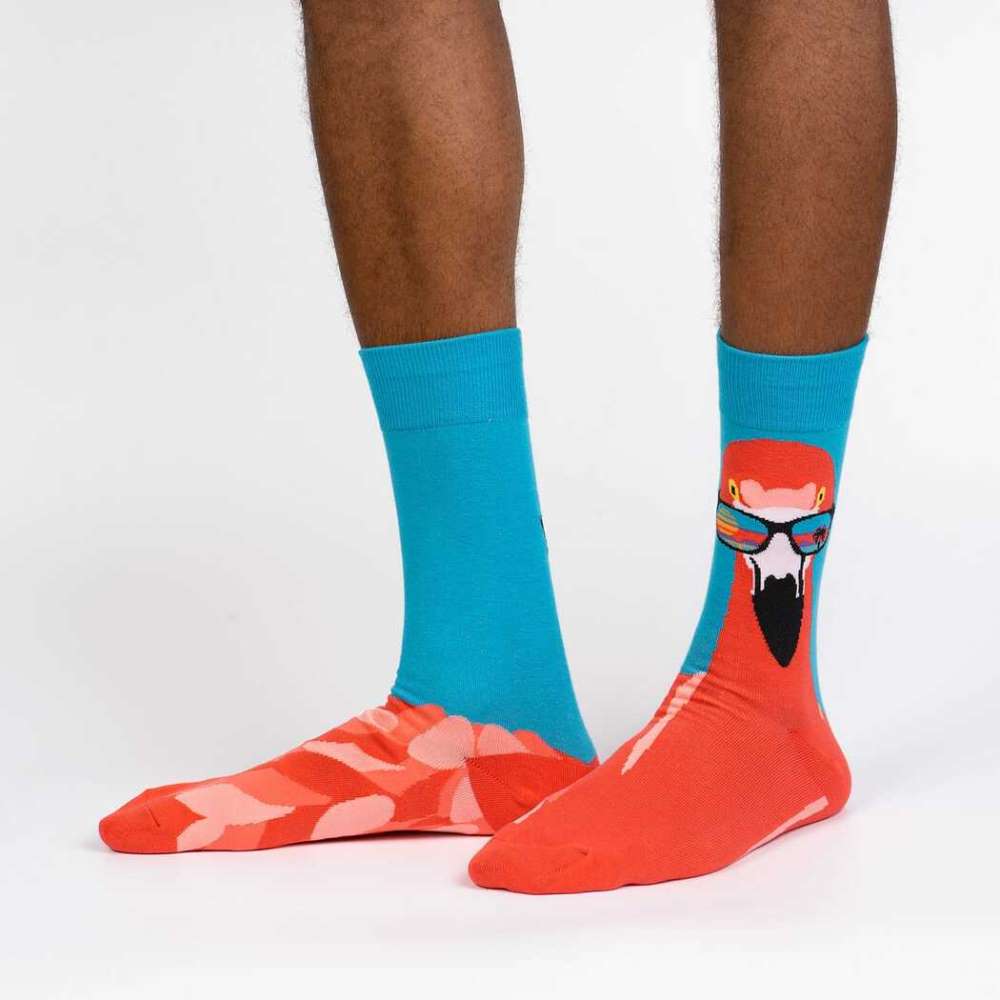 Ready To Flamingle Men’s Crew Socks