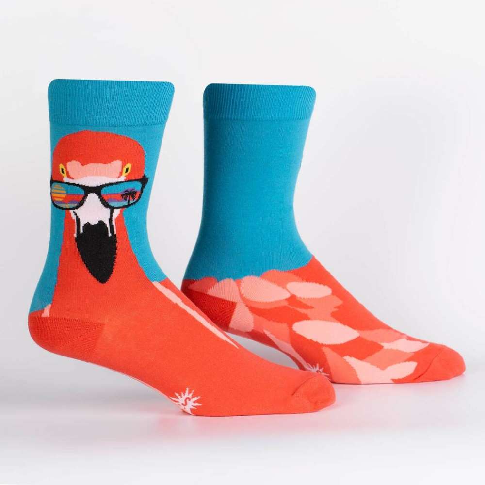 Ready To Flamingle Men’s Crew Socks