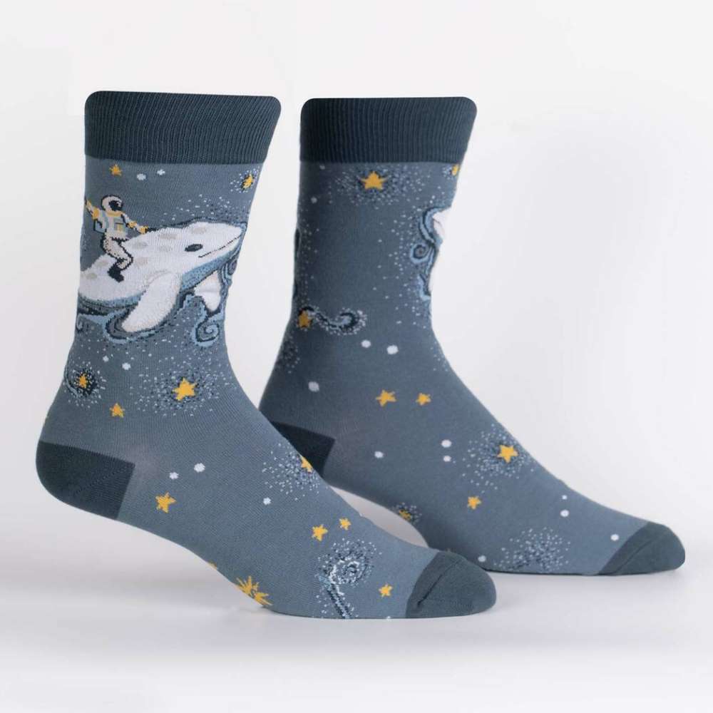 Cosmic Cetacean Men’s Crew Socks