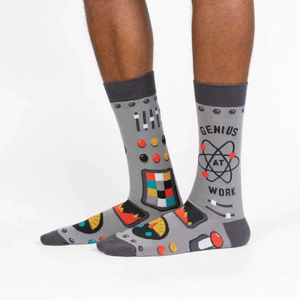 Genius At Work Men’s Crew Socks