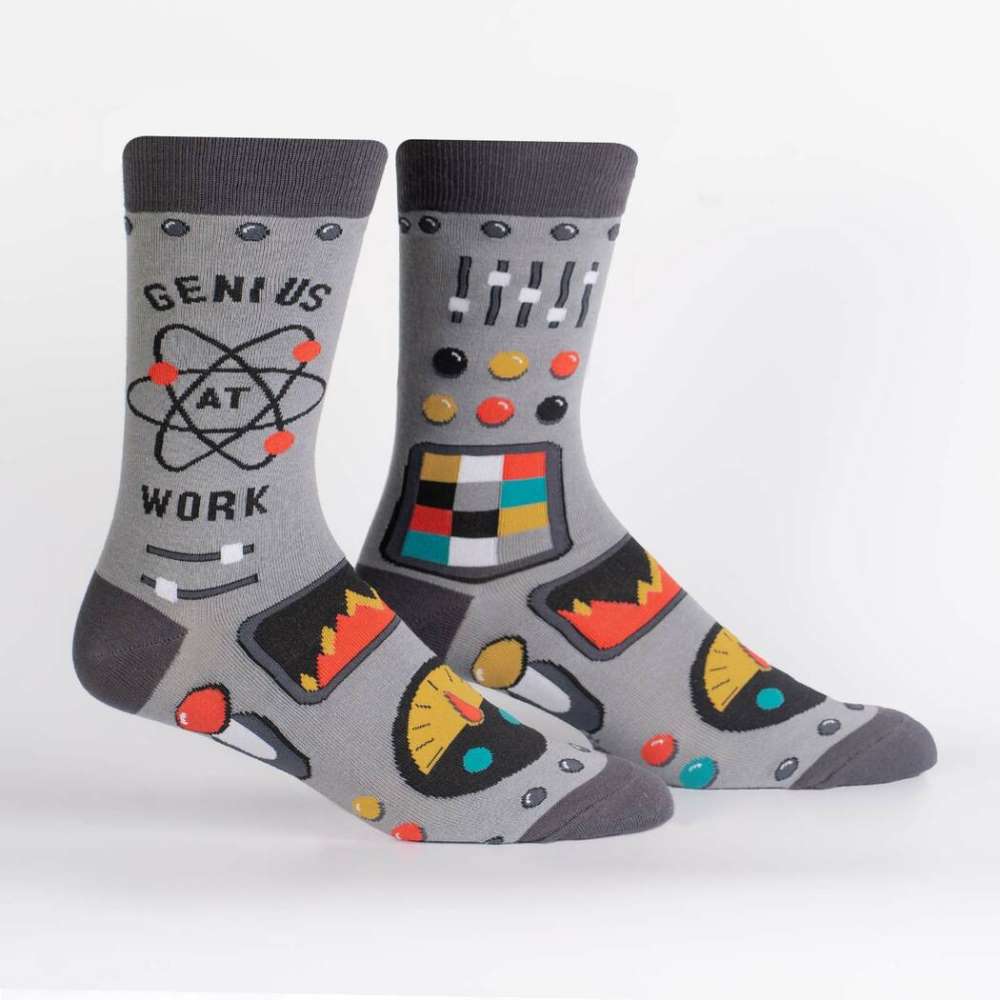 Genius At Work Men’s Crew Socks