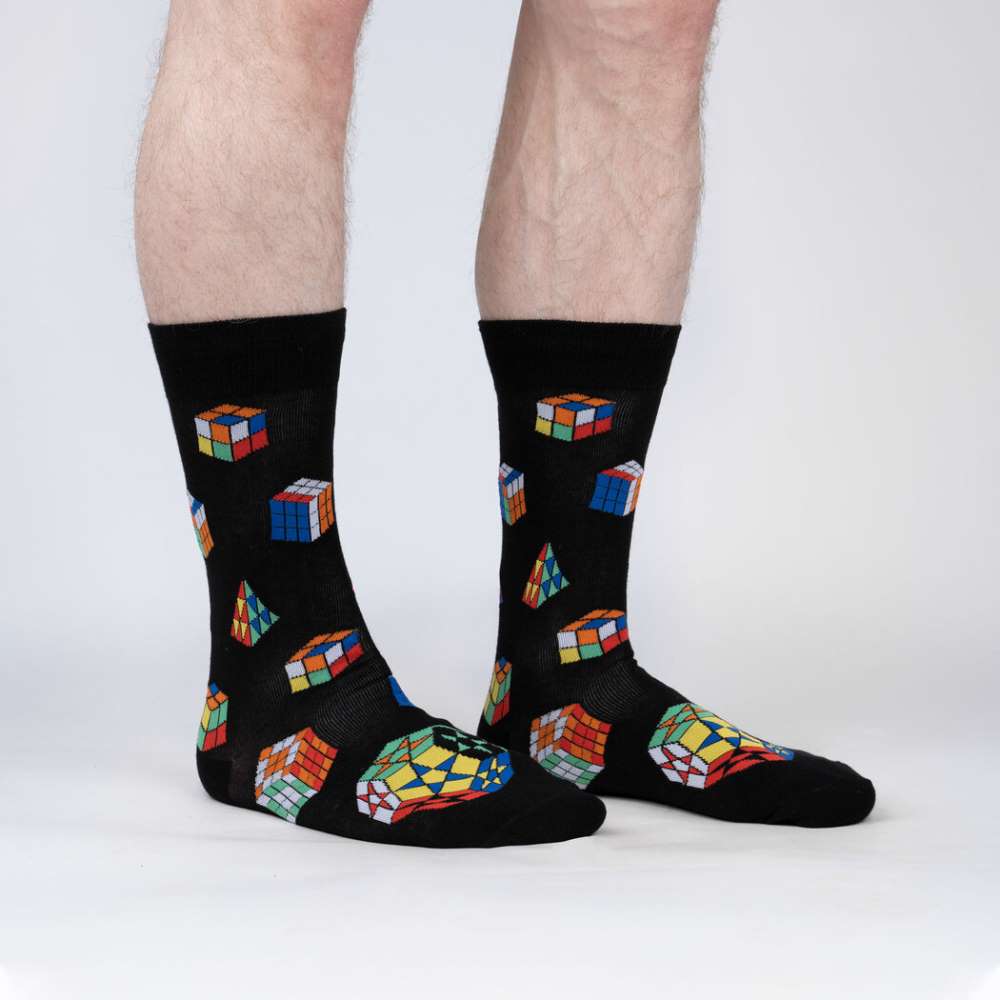 Puzzle Box Socks Men’s Crew Socks