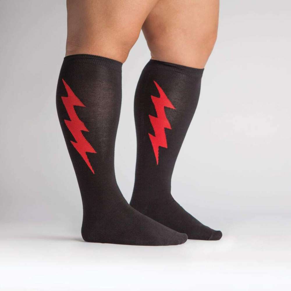 STRETCH-IT? Super Hero! Red & Black Socks