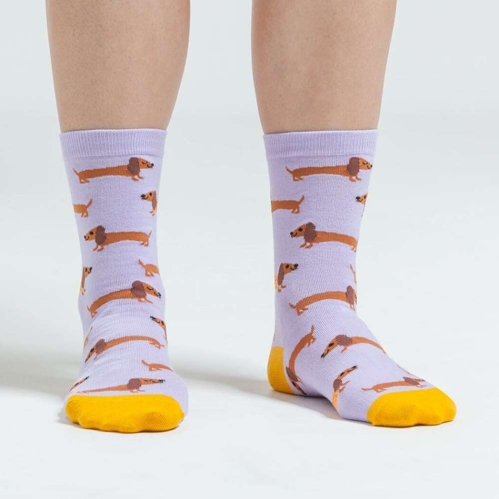 Hot Dogs Crew Socks