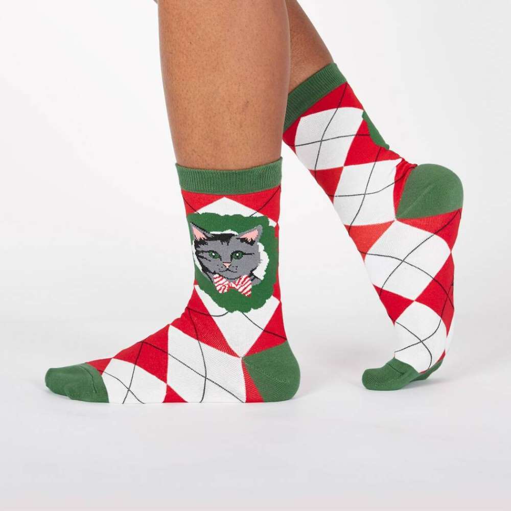 Deck The Paws Women’s Crew Socks