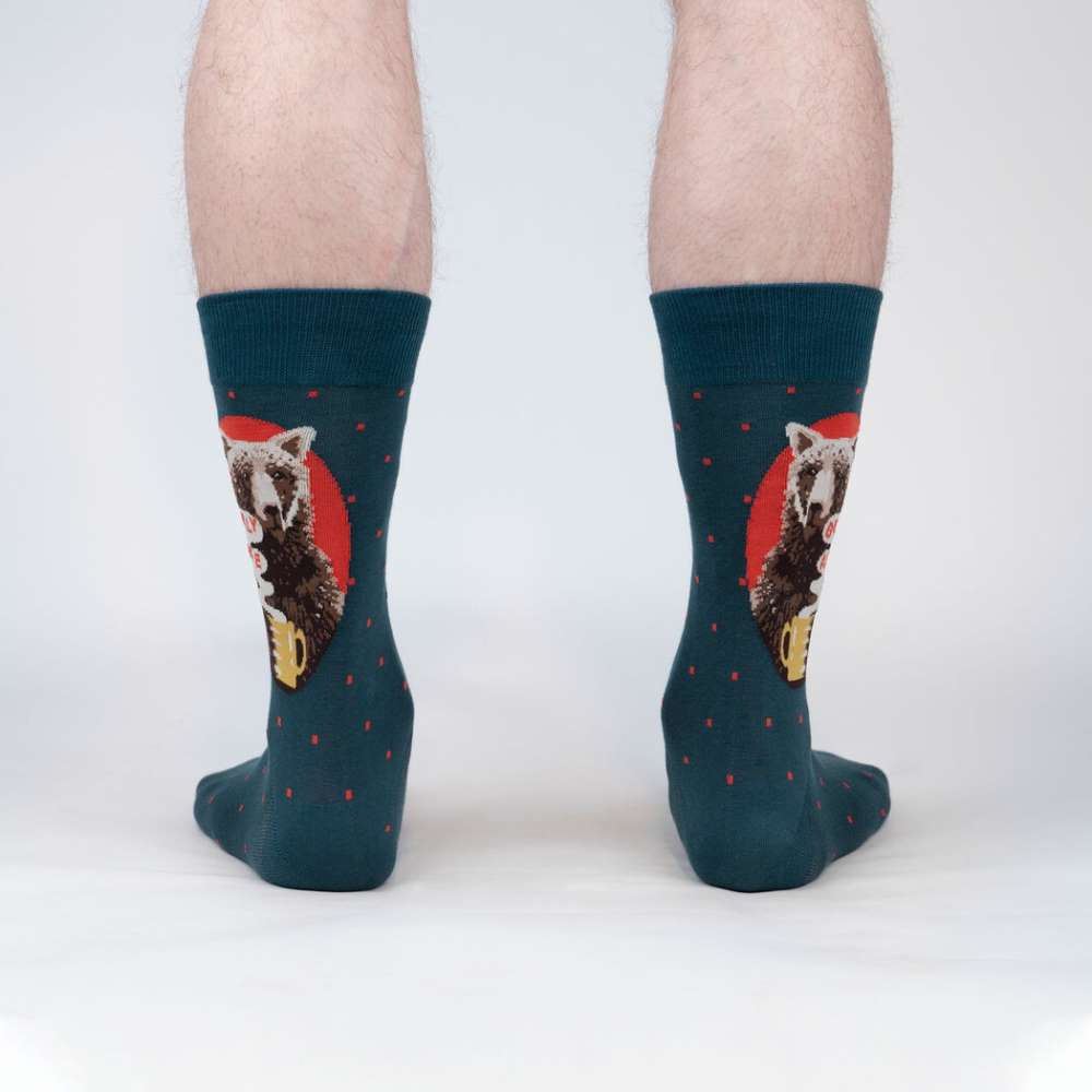 Bearly Awake Men’s Crew Socks