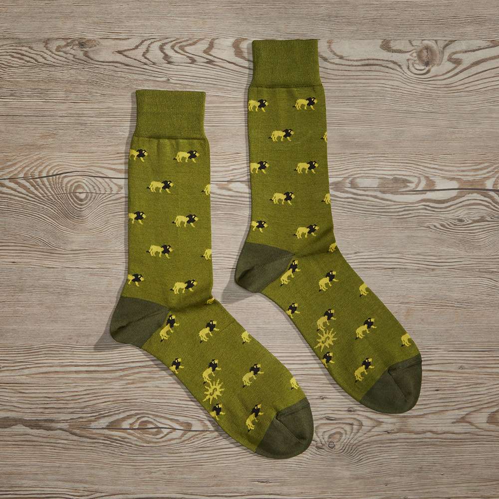 Men’s Luxe King of the Jungle Dress Socks