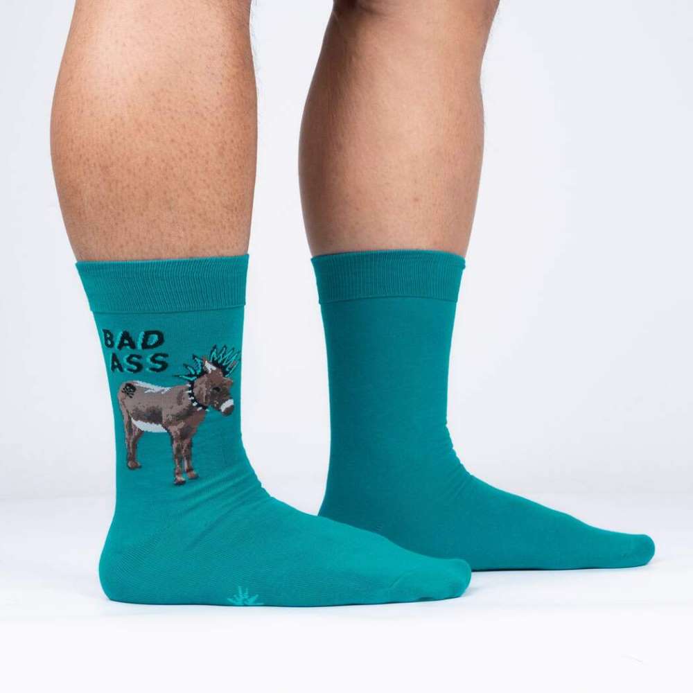 A Real Bad Ass Men’s Crew Socks