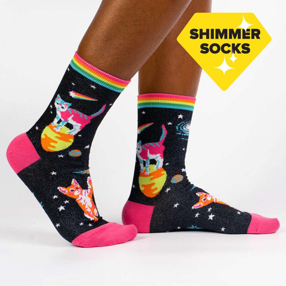 Space Cats Women’s Crew Socks