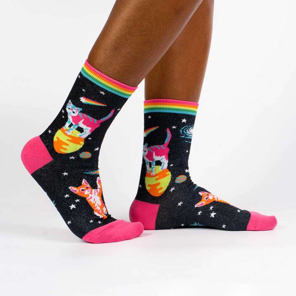 Space Cats Women’s Crew Socks