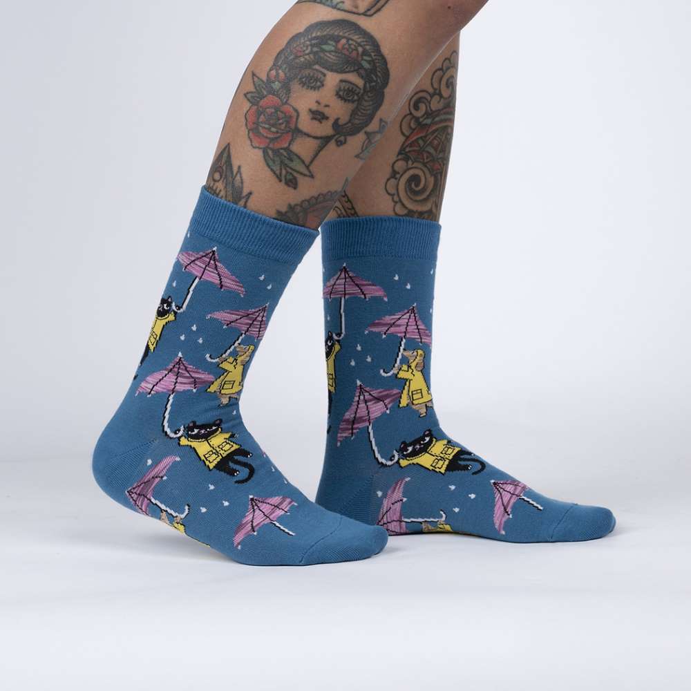 Petting In The Rain Crew Socks