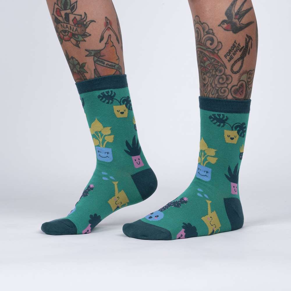 Plant Mom Crew Socks