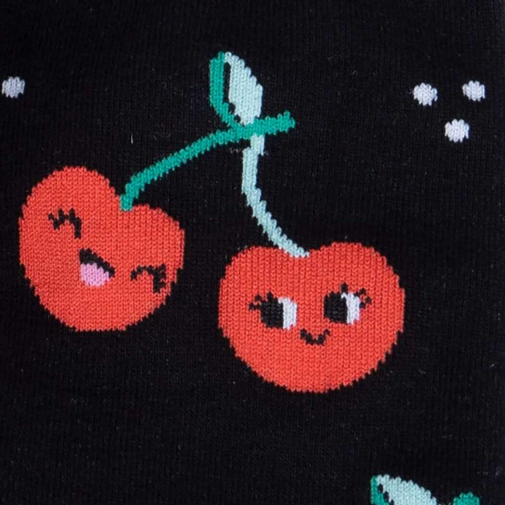 Mon Cherry Crew Socks