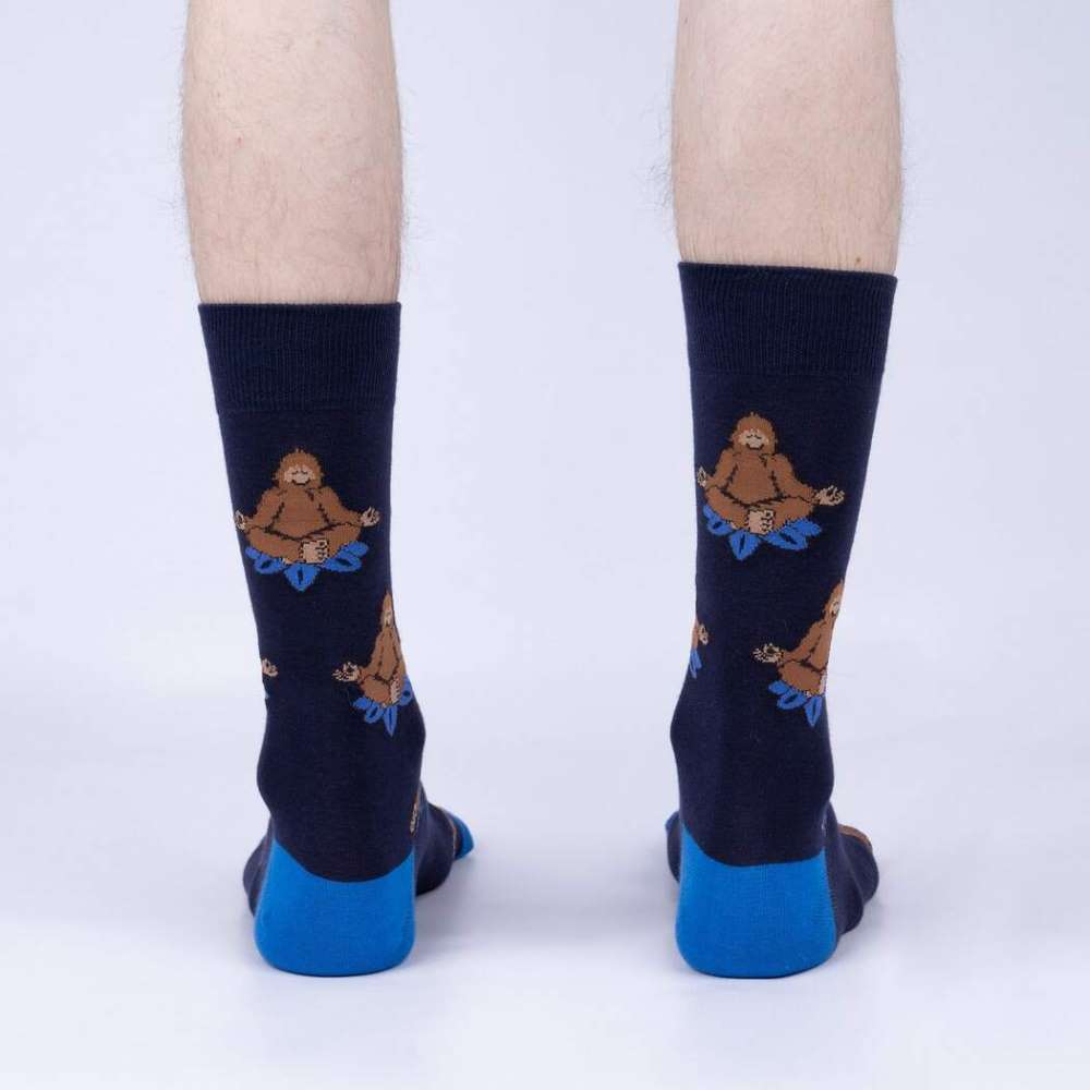 Meditating Bigfoot Crew Socks