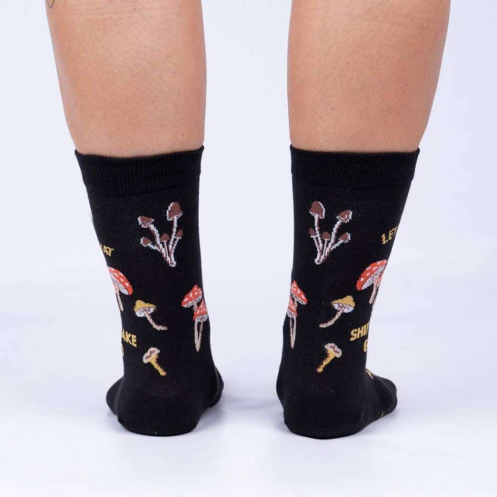 Let that Shiitake Go Crew Socks