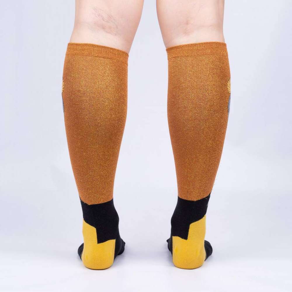 Crowned Crane Knee High Socks