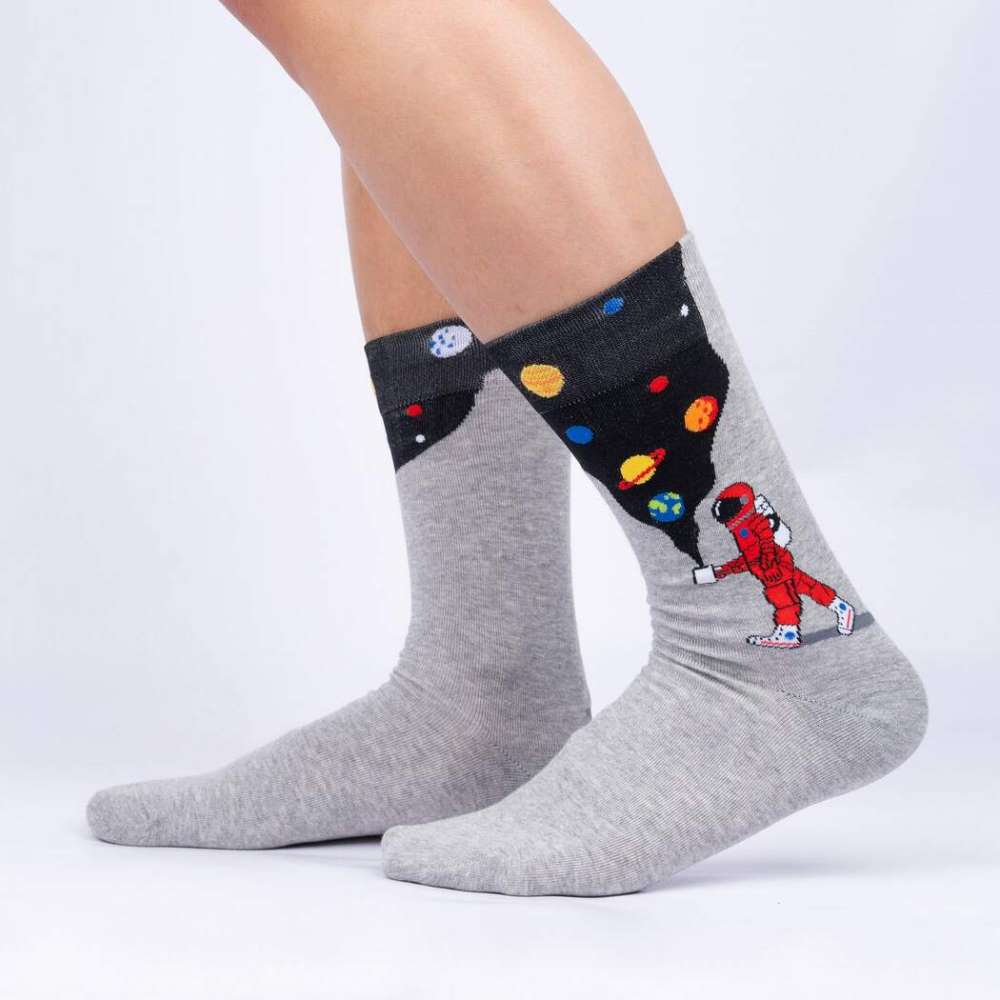 Moon Walk in the Morning Crew Socks