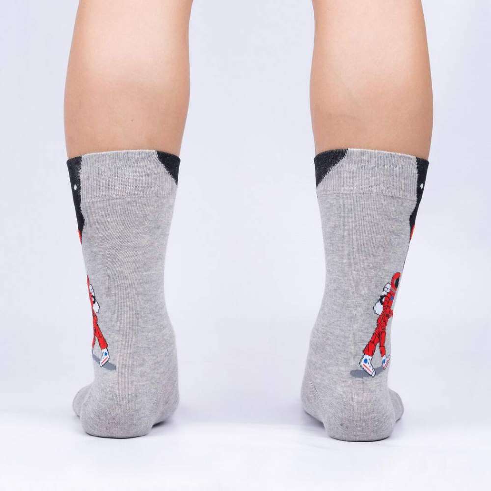 Moon Walk in the Morning Crew Socks