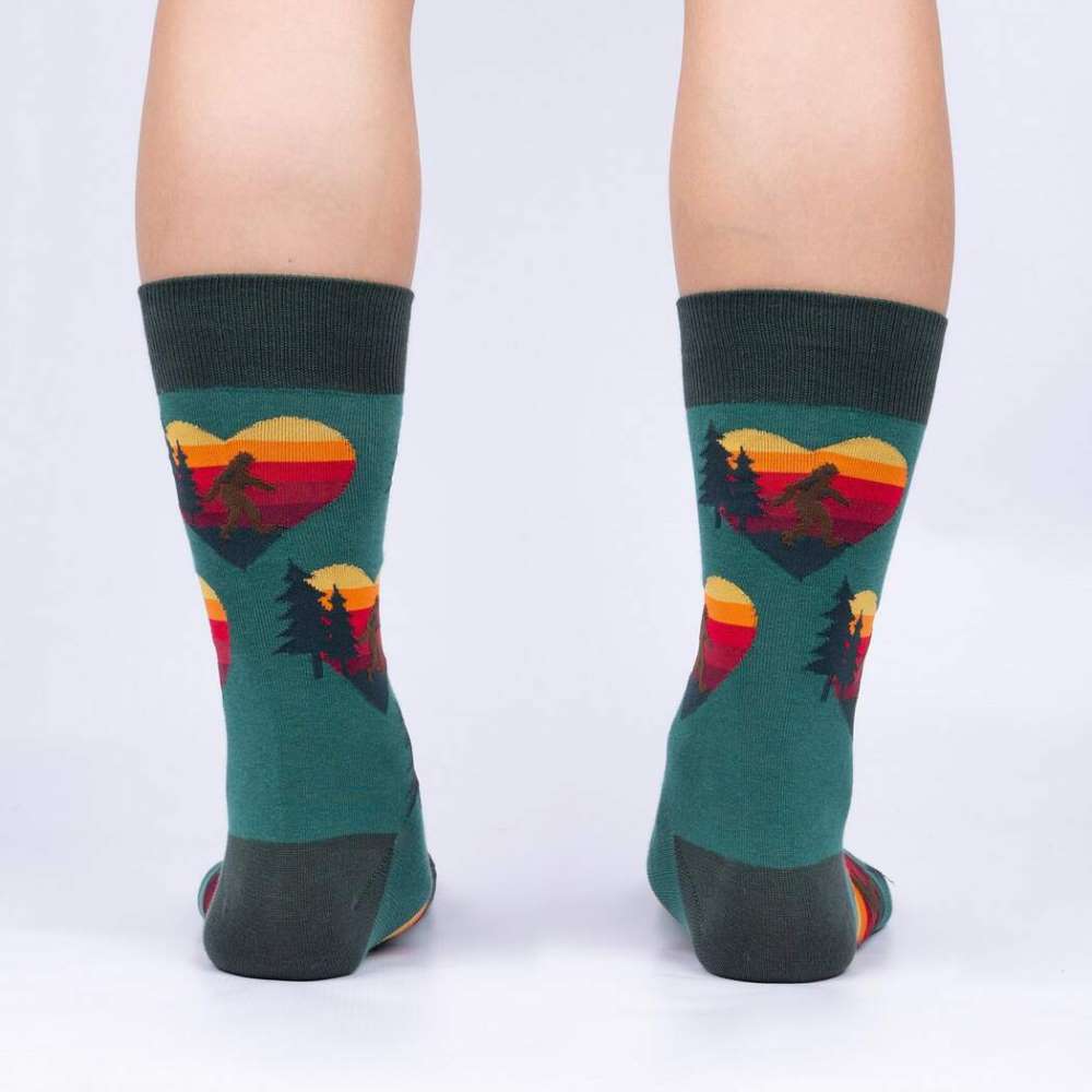 Bigfoot, Big Heart Crew Socks