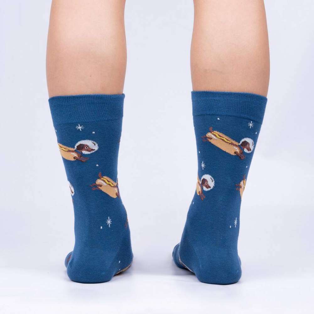 Weiner Dogs, In Space! Men’s Crew Socks