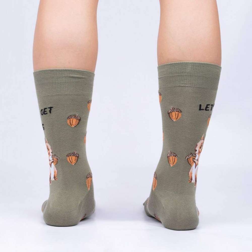 Lets Get Nuts Men’s Crew Socks