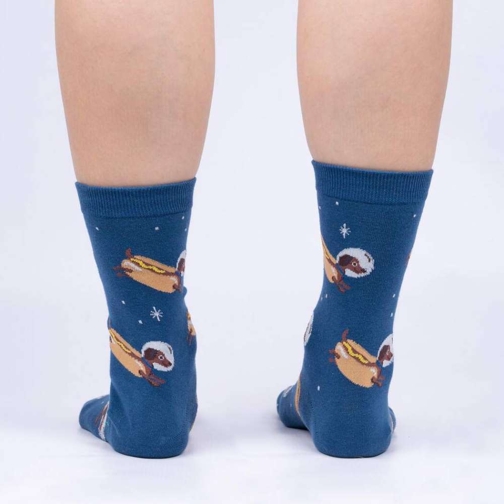 Weiner Dogs, In Space! Women’s Crew Socks