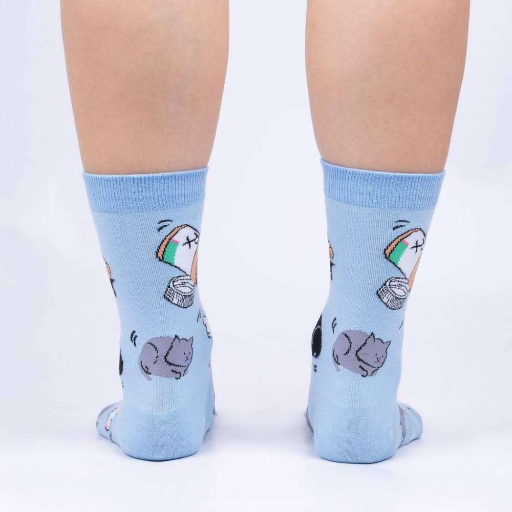 Purr-scription For Happiness Crew Socks