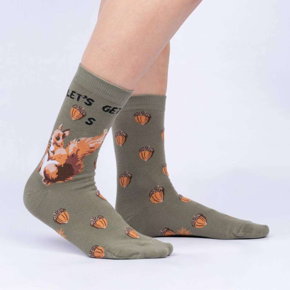 Let’s Get Nuts Women’s Crew Socks