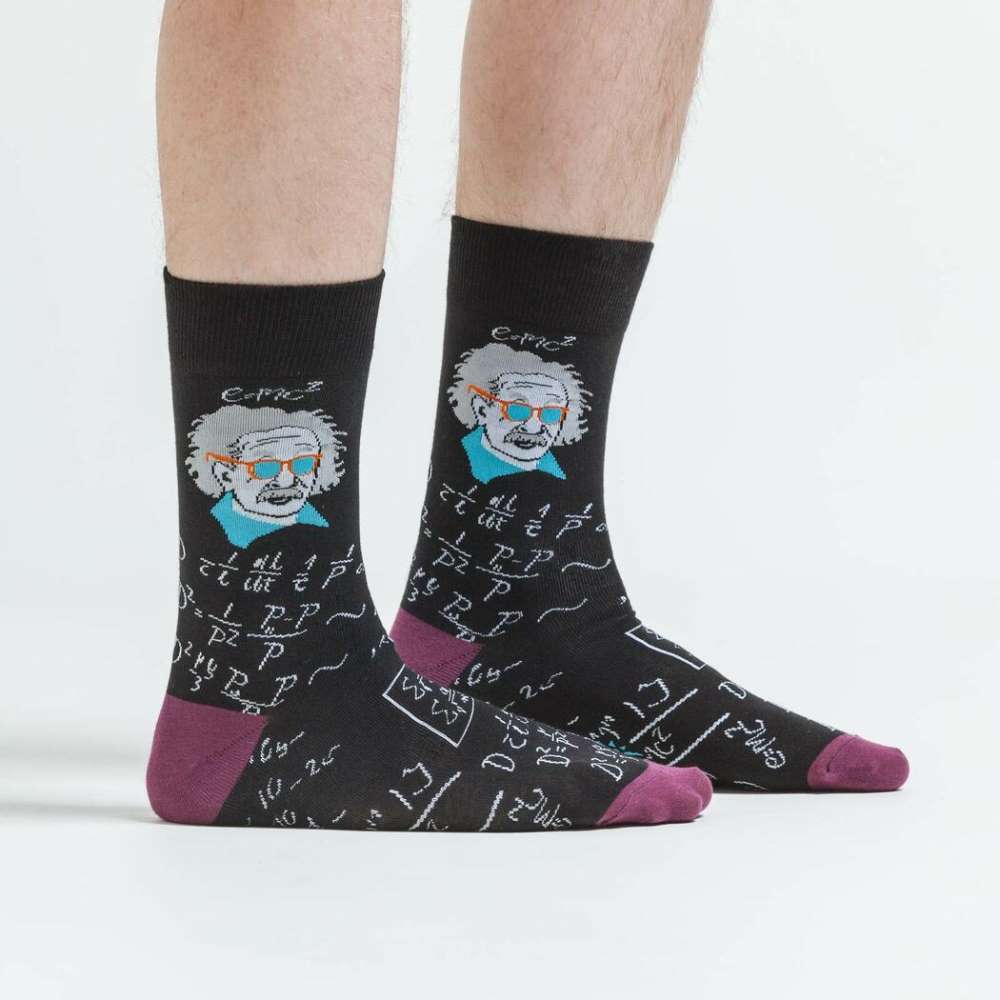 Relatively Cool Crew Socks (Black)