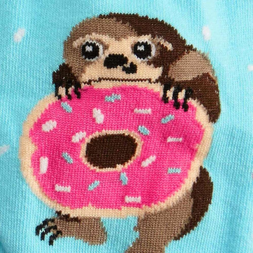 Snackin’ Sloth Crew Socks