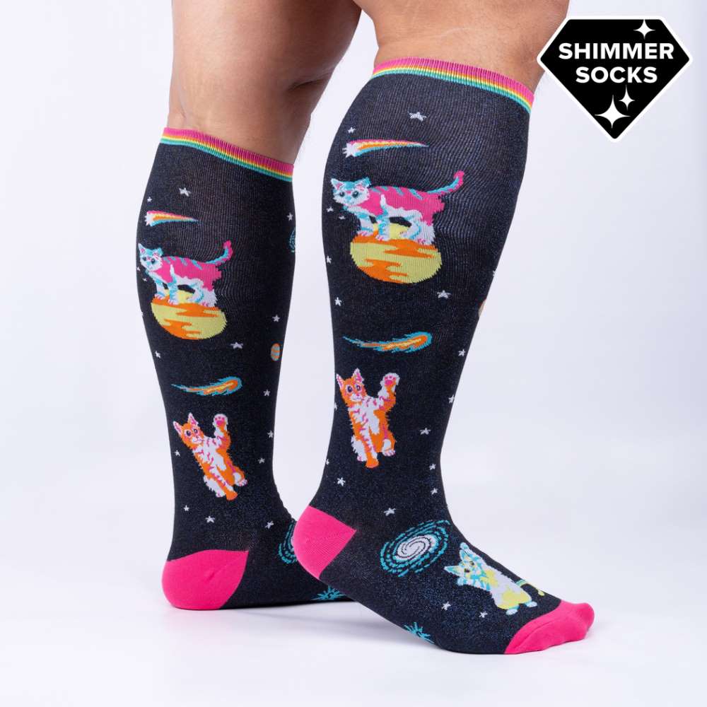 Space Cats Stretch-It Knee High Socks