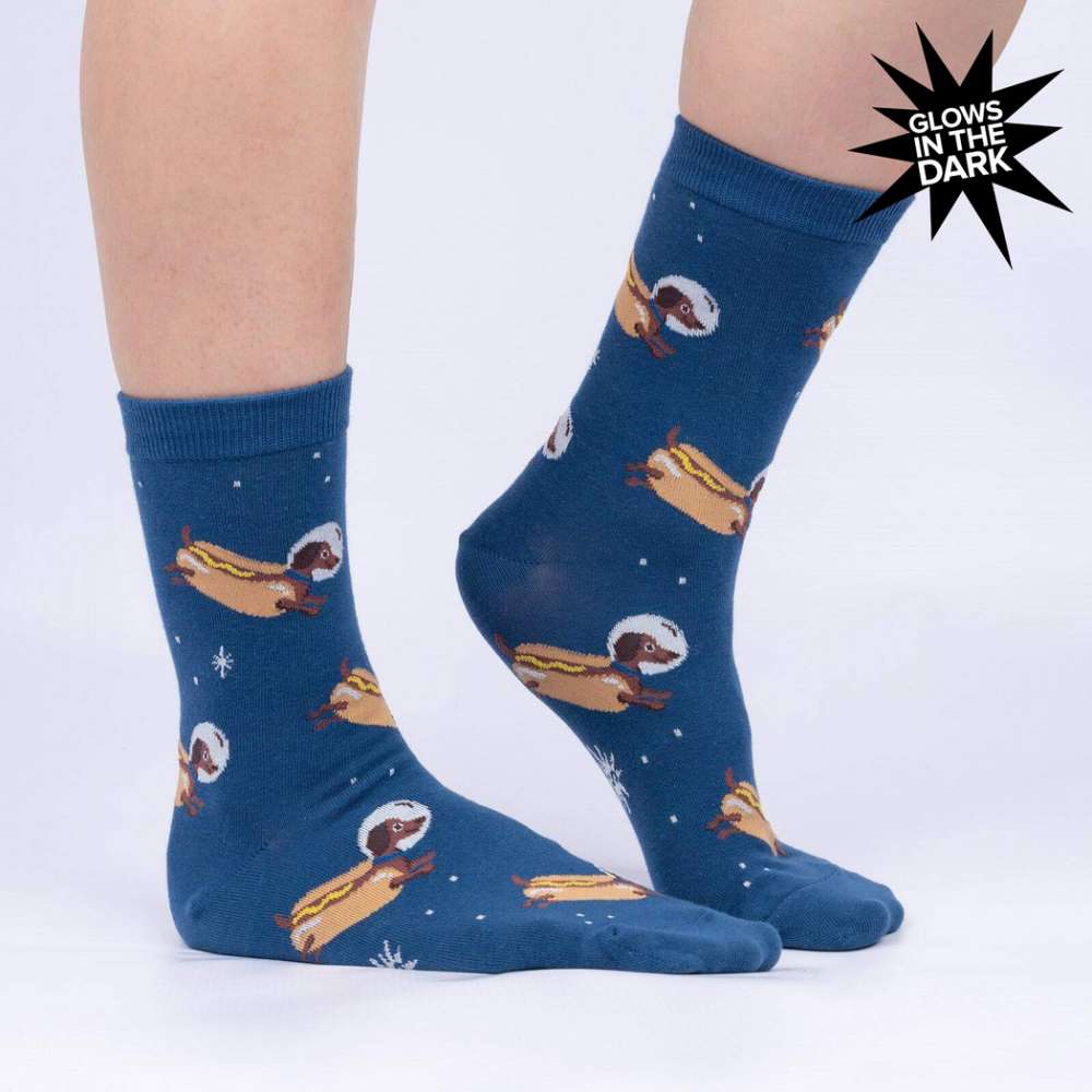 Weiner Dogs, In Space! Women’s Crew Socks