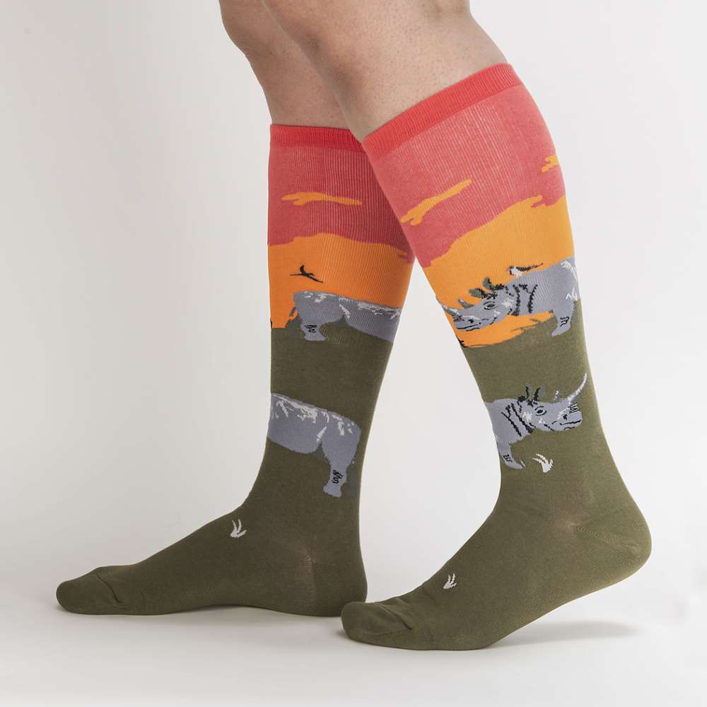 Rhino-Corn Knee High Socks