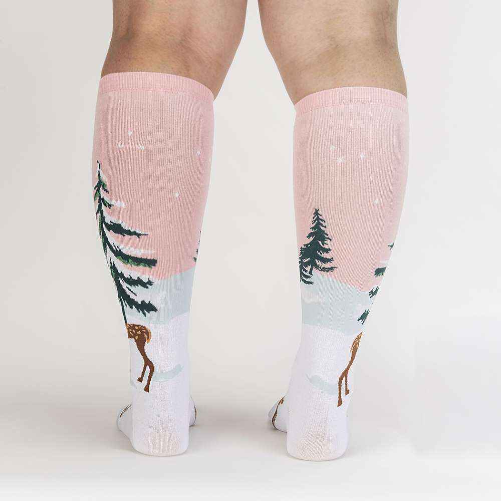 Doe-nt Forget Your Scarf Knee High Socks