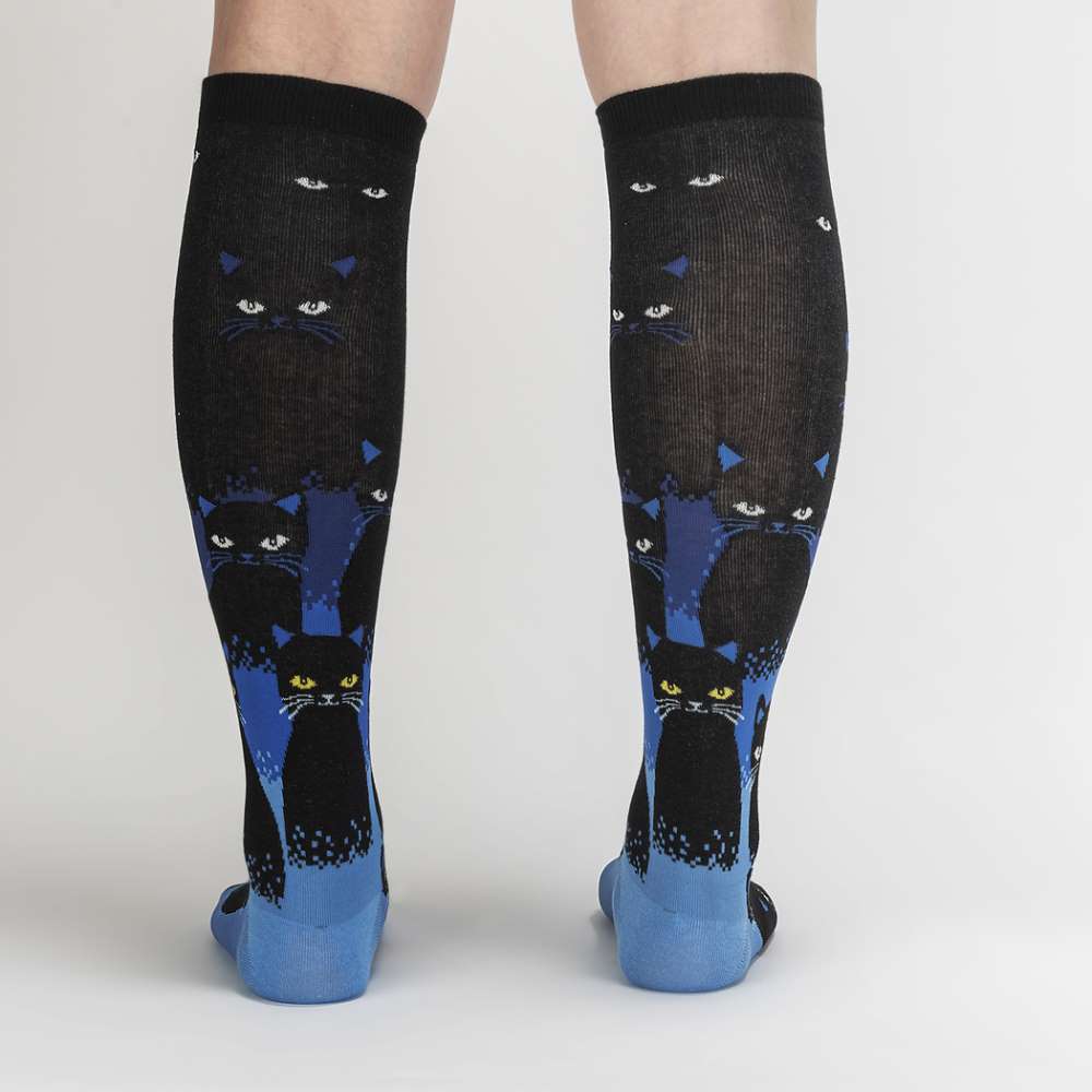 Cats in the Dark Knee High Socks