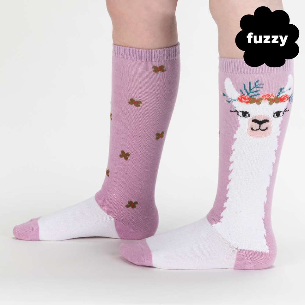 Llama Queen Junior Knee Socks