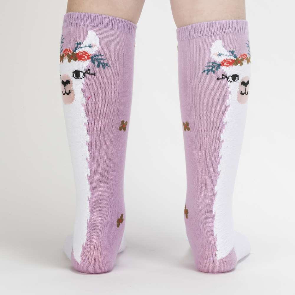 Llama Queen Junior Knee Socks