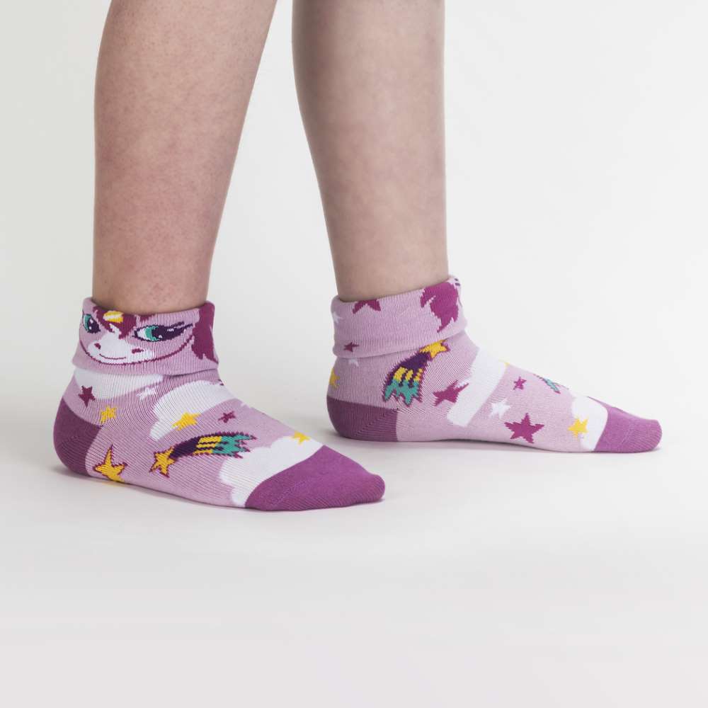 99% Unicorn Youth Turn Cuff Socks