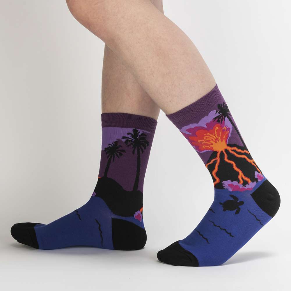 Volcanoes Women’s Crew Socks