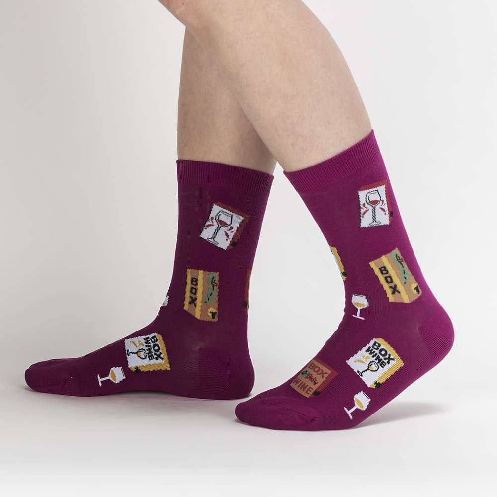 It’s Wine Time Crew Socks