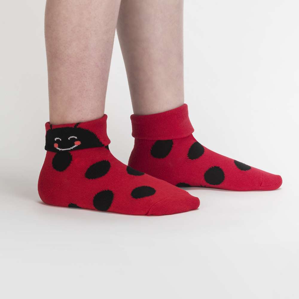 Love Bug Junior Turn Cuff Socks