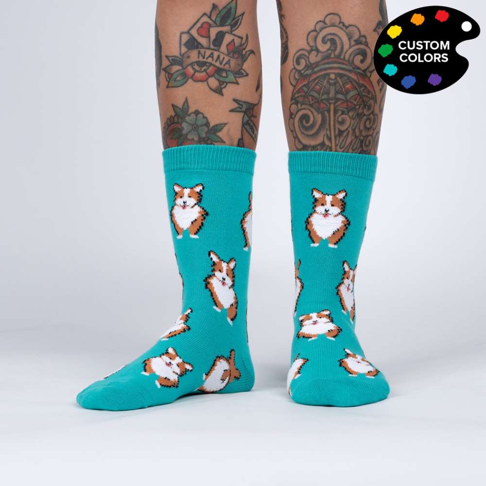 Nothin’ Butt Corgis Crew Socks