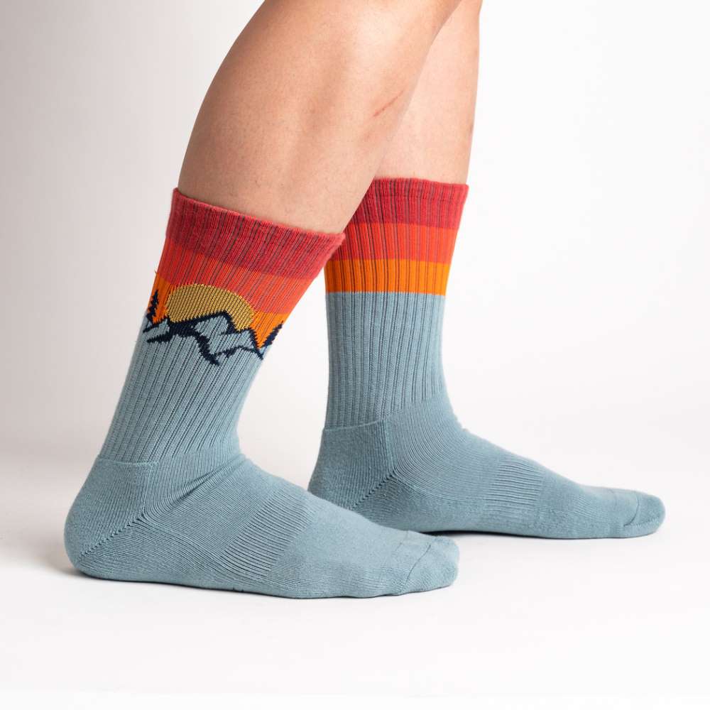 The Mountains Are Calling Athletic Socks